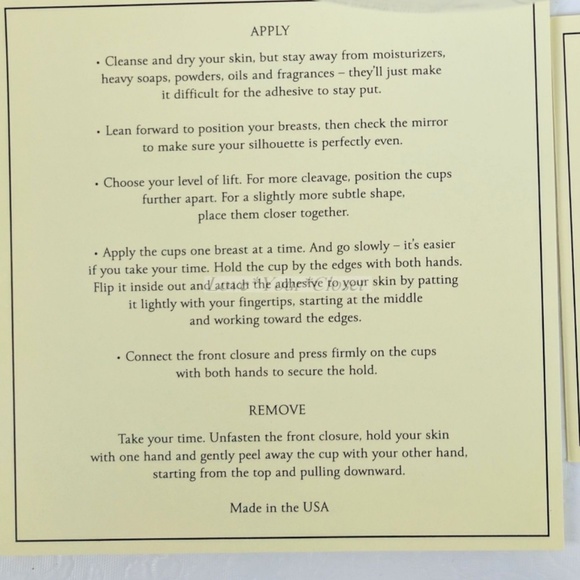 VS push up INVISIBLE BRA STICKY STRAPLESS reasonable offers accepted - Picture 4 of 5